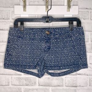 American Eagle “Shortie” Cotton Shorts Boho Hippie Size 2